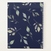 Monogram Waterverf zeemacht en groene botanische b Planner (Achterkant)