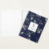 Monogram Waterverf zeemacht en groene botanische b Planner (Display)