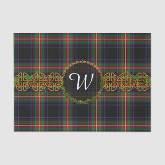 Monogram Watt Tartan Tissuepapier (Voorkant)
