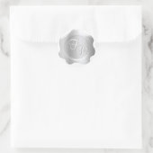 Monogram Wax Seal Bruiloft Stickers (Tas)