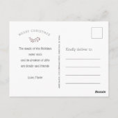 monogram wax - zeehond op foto ' s van gipsplaat - briefkaart (Achterkant)