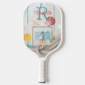 Monogram Weathernet Beach Wood Pickleball Paddle (Achterkant)