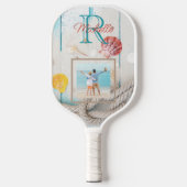 Monogram Weathernet Beach Wood Pickleball Paddle (Voorkant)