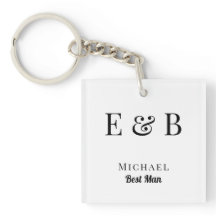Monogram Weddenschap Beste man Gift Personalized B