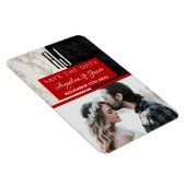 Monogram Weddenschap Bewaardatum uitnodiging Magneet (Rechterzijde)