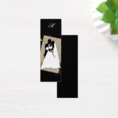 Monogram Weddenschap Bladwijzer Mini Visitekaartjes (Bureau)