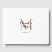 Monogram Weddenschap Gastenboek (Voorkant)