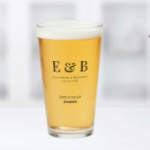 Monogram Weddenschap Groomsman Gift Personalized B Glas