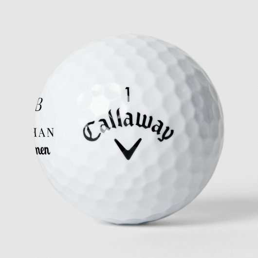 Monogram Weddenschap Groomsman Gift Personalized B Golfballen (Logo)