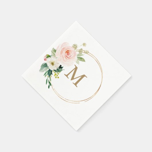 Monogram Weddenschap Napkin Cocktail Napkin Servet (Hoek)