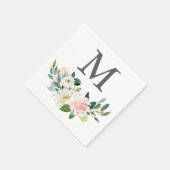 Monogram Weddenschap Napkin Cocktail Napkin Servet (Hoek)