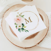 Monogram Weddenschap Napkin Cocktail Napkin Servet