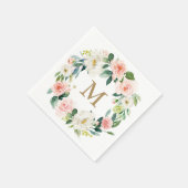 Monogram Weddenschap Napkin Cocktail Napkin Servet (Hoek)