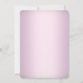 Monogram Weddenschap Roze Vrijgezellenfeest Noite Kaart (Achterkant)