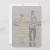 Monogram Weddenschap Uitnodiging (Achterkant)