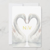 Monogram Weddenschap Uitnodiging (Voorkant)