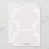 Monogram Weddenschap Uitnodiging Kool (Achterkant)