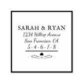 Monogram Weddenschap Zelfinktende Stempel (Design)