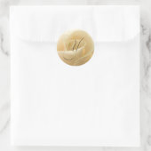 Monogram Weddenschappen - brief Y Ronde Sticker (Tas)