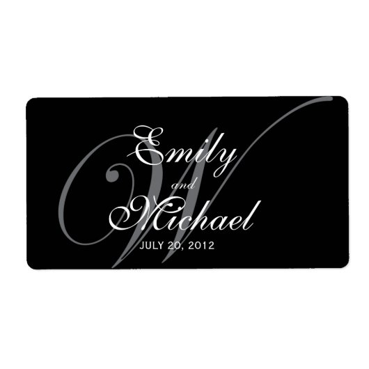 Monogram Weddenschappen - Night Etiket (Voorkant)