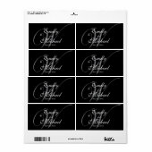 Monogram Weddenschappen - Night Etiket (Full Sheet)
