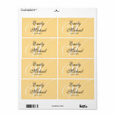 Monogram Weddenschappen - Zonnebloem Etiket (Full Sheet)