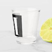 Monogram Wedding Bridal Shower Gift Party Favor Shot Glas (Rechts)