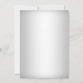 Monogram Wedding Cake Silver Vrijgezellenfeest Inv Kaart (Achterkant)