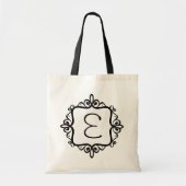 Monogram Wedding Favor Bag Tote Bag (Voorkant)