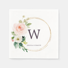 Monogram Wedding Napkin Cocktail Napkins Servet