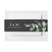 MONOGRAM WEDING WATERVERF UITNODIGINGEN WIKKEL (Voorkant Voorbeeld)