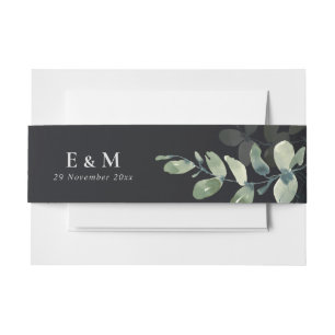 MONOGRAM WEDING WATERVERF UITNODIGINGEN WIKKEL