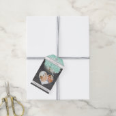 Monogram Weduwfoto Mint of Aangepaste kleur Cadeaulabel (Met Touw)
