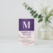 Monogram | Weefsel van zijdedraperie Visitekaartje (Staand voorkant)