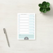 Monogram Weekblad Blauwgroen Post Post-it® Notes (Kantoor)