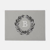 Monogram Welkom Wreath Deurmat (Voorkant)