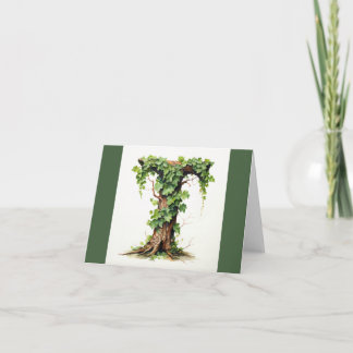 Monogram wenskaart kaart