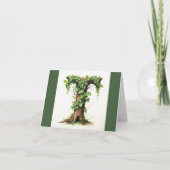 Monogram wenskaart kaart (Voorkant)