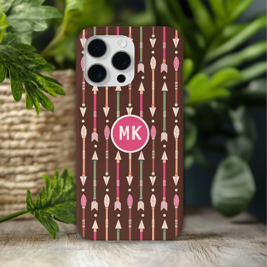 Monogram Western Boho Pijlen Desert Cowgirl Case-Mate iPhone Case