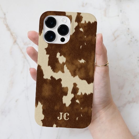 Monogram Western Country Modern Bruin Cowgirl Case-Mate iPhone Case