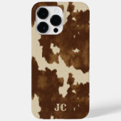 Monogram Western Country Modern Bruin Cowgirl Case-Mate iPhone Case (Achterkant)