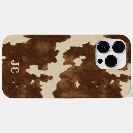 Monogram Western Country Modern Bruin Cowgirl Case-Mate iPhone Case (Achterkant (horizontaal))