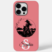 Monogram Western Paardenpaard Cowgirl Elegant Case-Mate iPhone Case (Achterkant)