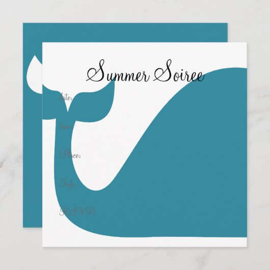 Monogram Whale Kaart (Voorkant / Achterkant)