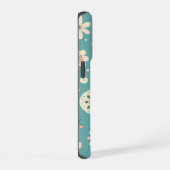 Monogram Whimsical Blooms iPhone Hoesje (Rechterkant)