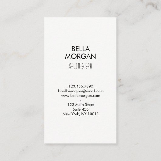 Monogram Whimsical Visitekaartje (Achterkant)