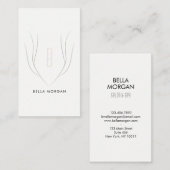 Monogram Whimsical Visitekaartje (Voorkant / Achterkant)