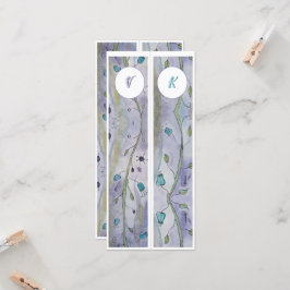Monogram Whimsy Floral Twee Bladwijzer