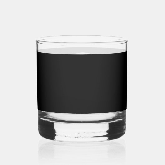 Monogram Whiskey Glas Classy Zwart-wit (Achterkant)