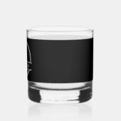Monogram Whiskey Glas Classy Zwart-wit (Links)